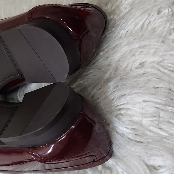 Zara Burgundy Loafers - Picture 9 of 12